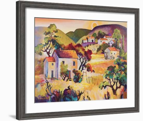 Tuscan Landscape 2-Warren Cullar-Framed Art Print