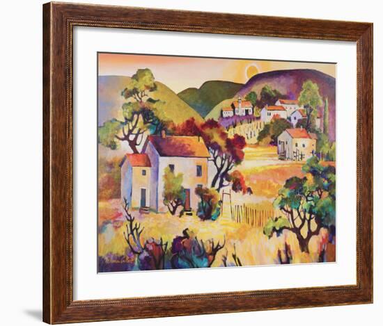 Tuscan Landscape 2-Warren Cullar-Framed Art Print