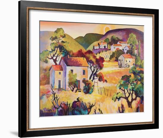 Tuscan Landscape 2-Warren Cullar-Framed Art Print