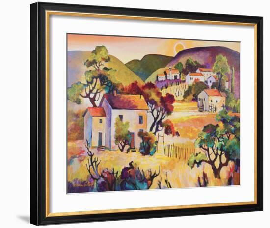 Tuscan Landscape 2-Warren Cullar-Framed Art Print