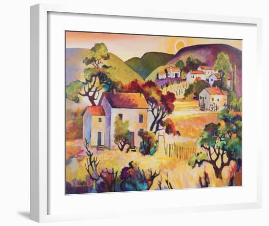 Tuscan Landscape 2-Warren Cullar-Framed Art Print