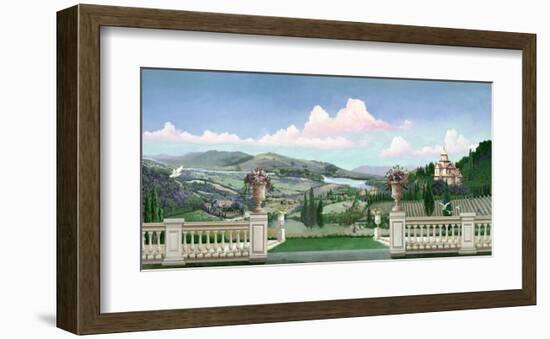 Tuscan Landscape-Victor Valla-Framed Art Print