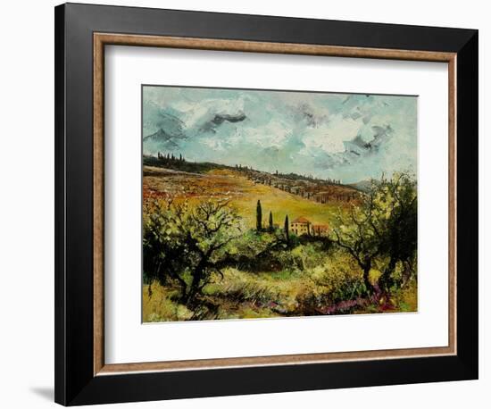 tuscan landscape-Pol Ledent-Framed Art Print