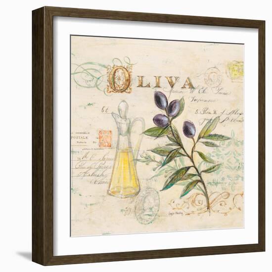 Tuscan Olive Oil-Angela Staehling-Framed Art Print