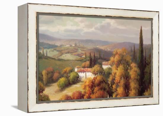 Tuscan Panorama-Vail Oxley-Framed Stretched Canvas