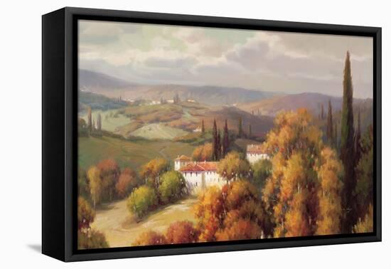 Tuscan Panorama-Vail Oxley-Framed Stretched Canvas