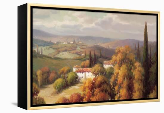 Tuscan Panorama-Vail Oxley-Framed Stretched Canvas