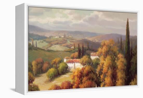 Tuscan Panorama-Vail Oxley-Framed Stretched Canvas