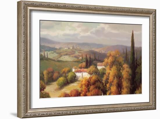 Tuscan Panorama-Vail Oxley-Framed Art Print