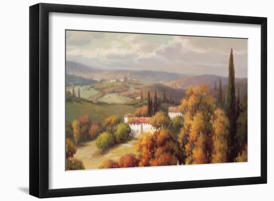 Tuscan Panorama-Vail Oxley-Framed Art Print