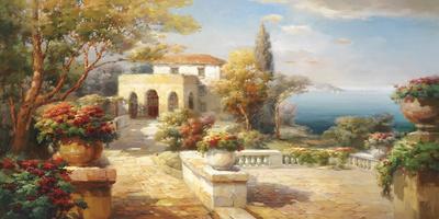 Tuscan Pathway Art Print Roberto Lombardi Art Com