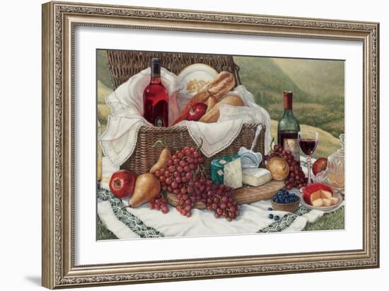 Tuscan Picnic-Janet Kruskamp-Framed Art Print