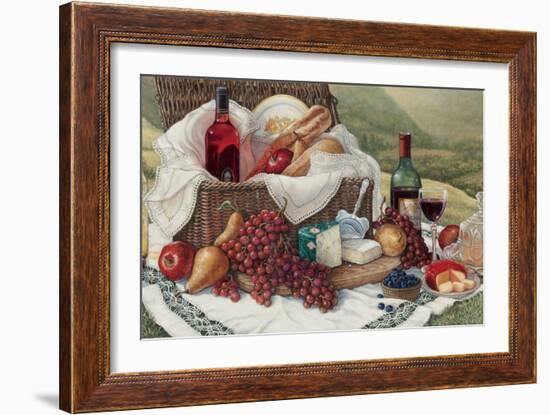 Tuscan Picnic-Janet Kruskamp-Framed Art Print