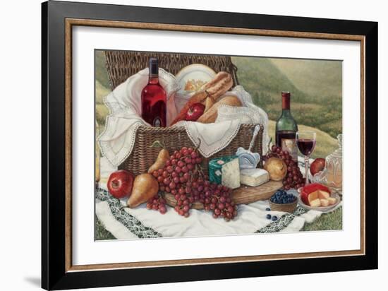 Tuscan Picnic-Janet Kruskamp-Framed Art Print