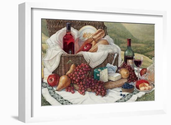 Tuscan Picnic-Janet Kruskamp-Framed Art Print