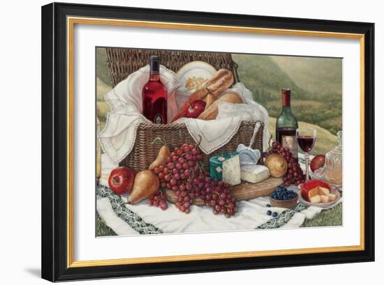 Tuscan Picnic-Janet Kruskamp-Framed Art Print