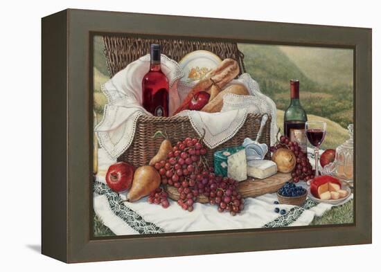 Tuscan Picnic-Janet Kruskamp-Framed Stretched Canvas