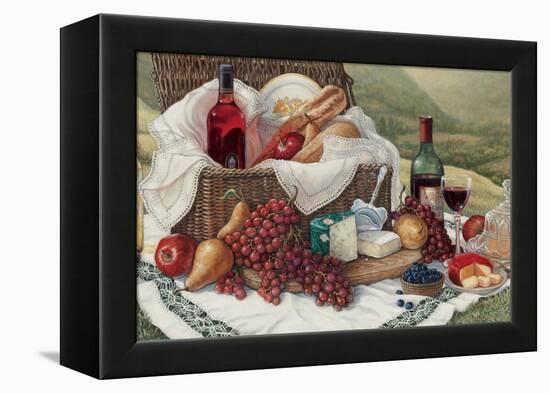 Tuscan Picnic-Janet Kruskamp-Framed Stretched Canvas