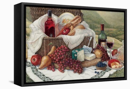 Tuscan Picnic-Janet Kruskamp-Framed Stretched Canvas