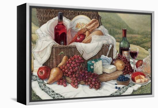 Tuscan Picnic-Janet Kruskamp-Framed Stretched Canvas