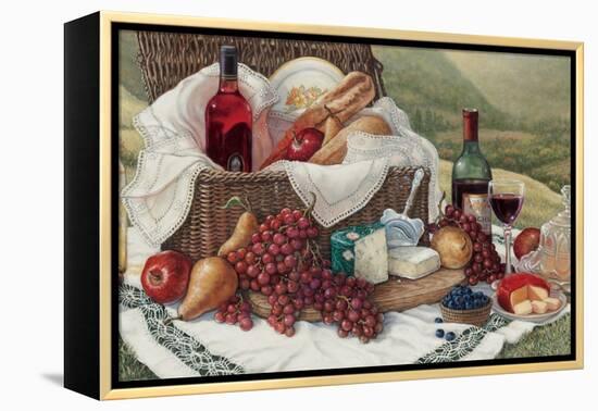 Tuscan Picnic-Janet Kruskamp-Framed Stretched Canvas