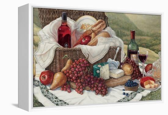 Tuscan Picnic-Janet Kruskamp-Framed Stretched Canvas