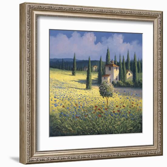 Tuscan Poppies I-David Short-Framed Giclee Print