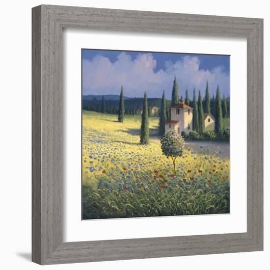 Tuscan Poppies I-David Short-Framed Giclee Print