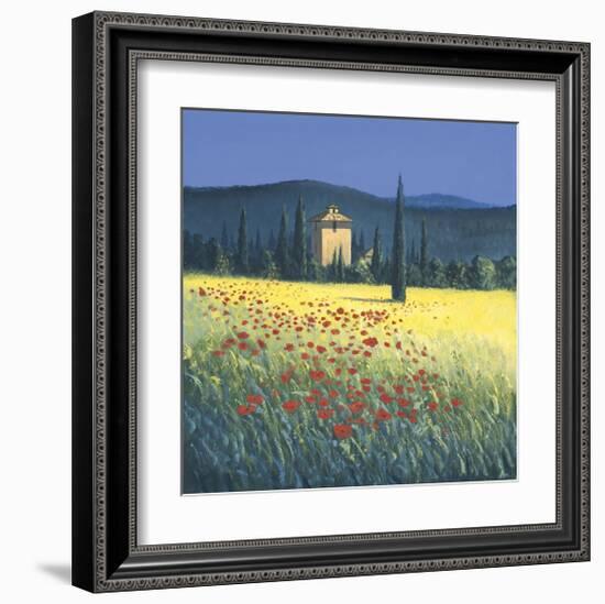 Tuscan Poppies II-David Short-Framed Giclee Print