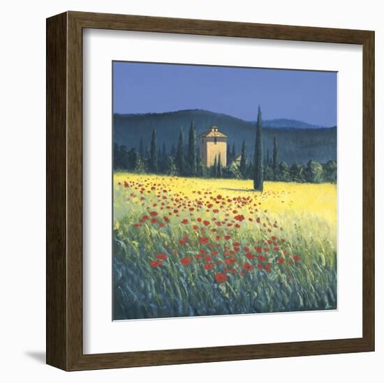 Tuscan Poppies II-David Short-Framed Giclee Print