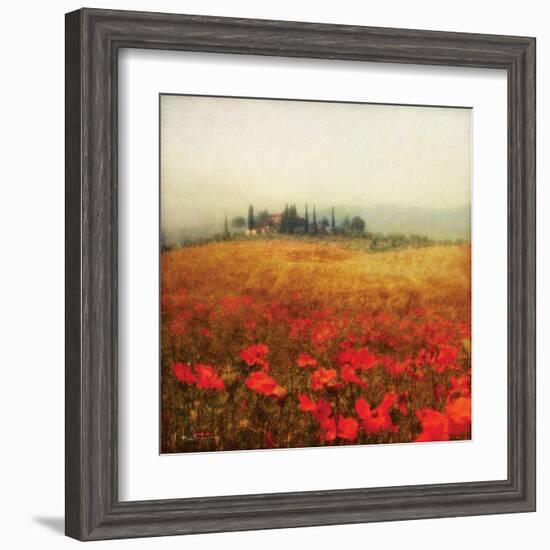 Tuscan Poppies-Amy Melious-Framed Art Print