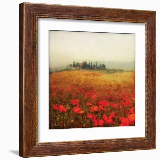 Tuscan Poppies-Amy Melious-Framed Art Print