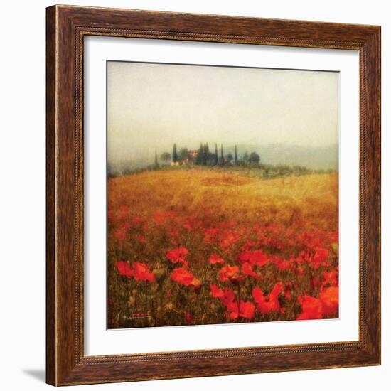 Tuscan Poppies-Amy Melious-Framed Art Print