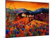 Tuscan Poppies-Pol Ledent-Mounted Art Print