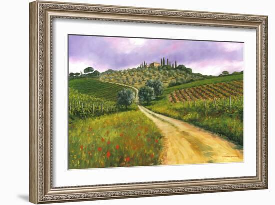 Tuscan Road-Michael Swanson-Framed Art Print