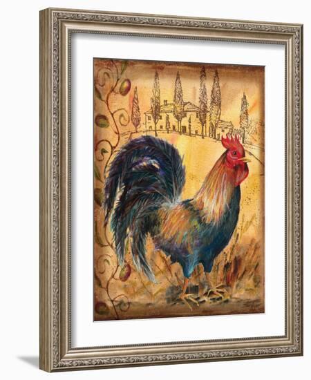 Tuscan Rooster I-Todd Williams-Framed Art Print