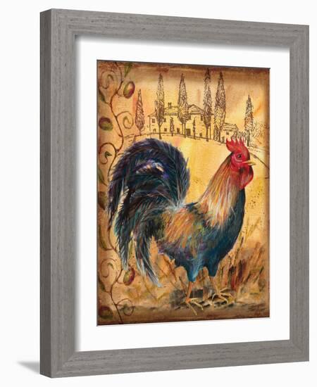 Tuscan Rooster I-Todd Williams-Framed Art Print