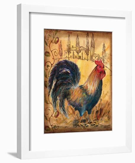 Tuscan Rooster I-Todd Williams-Framed Art Print