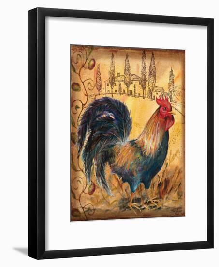 Tuscan Rooster I-Todd Williams-Framed Art Print