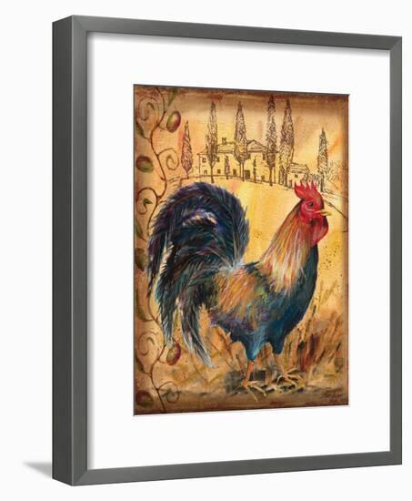 Tuscan Rooster I-Todd Williams-Framed Art Print