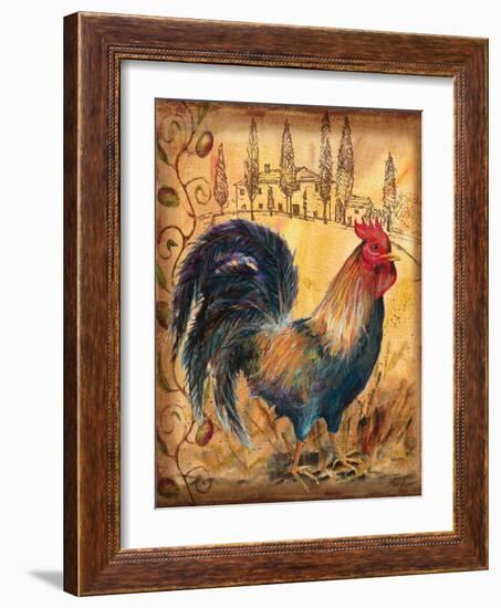 Tuscan Rooster I-Todd Williams-Framed Art Print