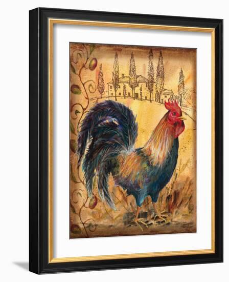 Tuscan Rooster I-Todd Williams-Framed Art Print