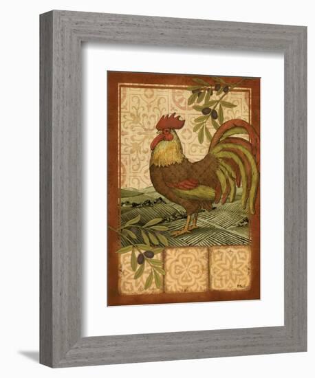 Tuscan Rooster I-Paul Brent-Framed Premium Giclee Print