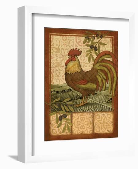 Tuscan Rooster I-Paul Brent-Framed Premium Giclee Print