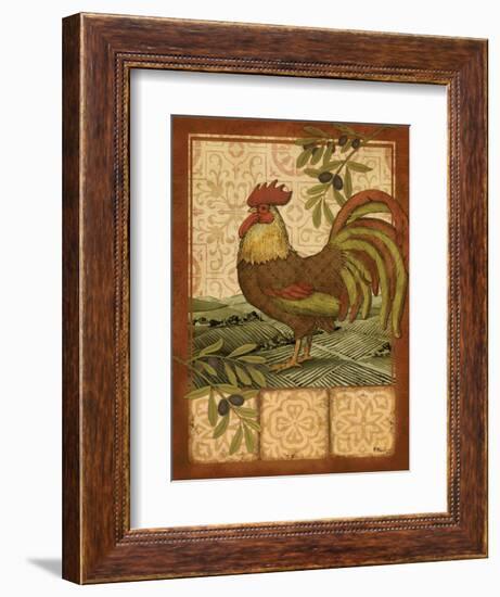 Tuscan Rooster I-Paul Brent-Framed Art Print