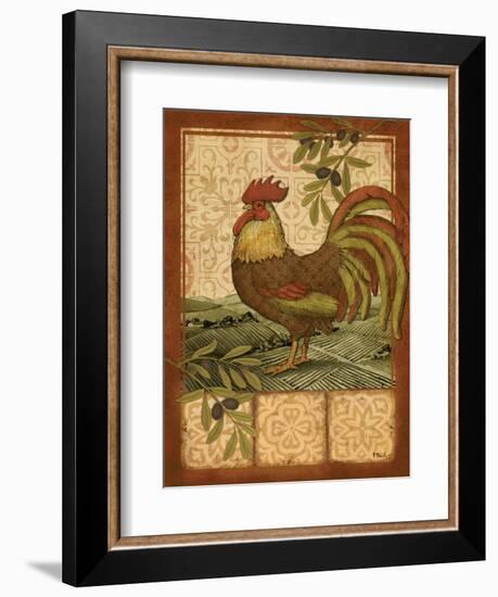 Tuscan Rooster I-Paul Brent-Framed Art Print
