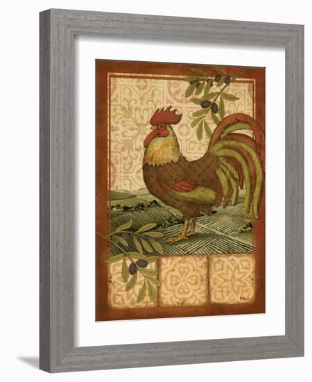 Tuscan Rooster I-Paul Brent-Framed Art Print