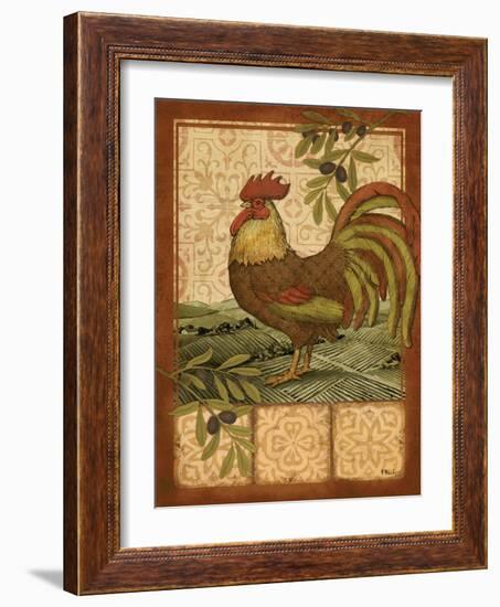 Tuscan Rooster I-Paul Brent-Framed Art Print