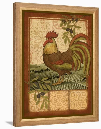 Tuscan Rooster I-Paul Brent-Framed Stretched Canvas