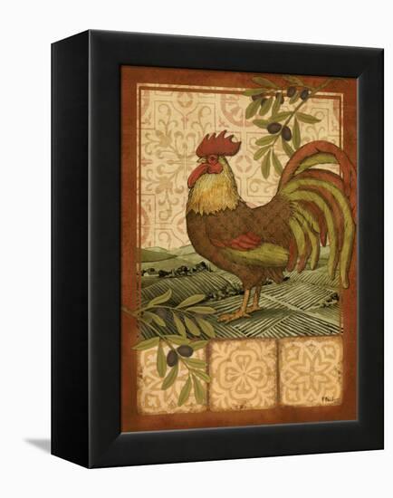 Tuscan Rooster I-Paul Brent-Framed Stretched Canvas